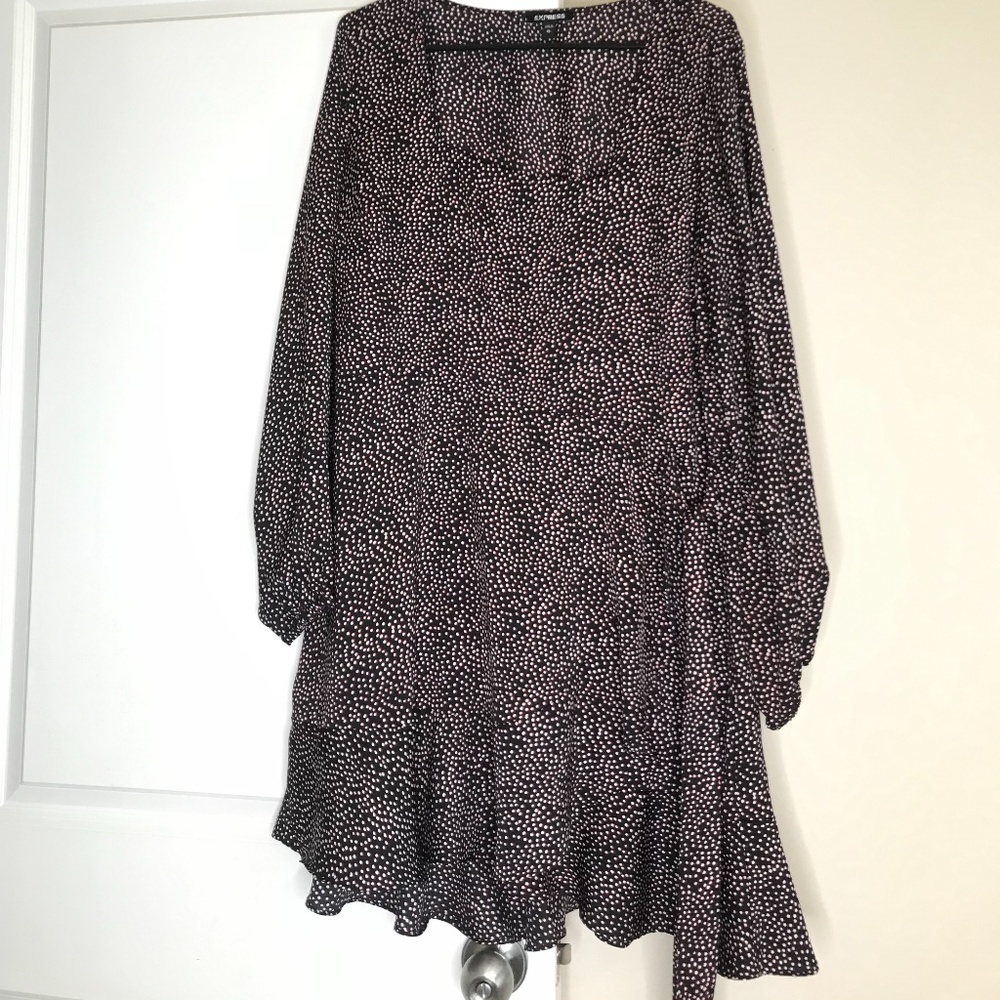 Express polka dots dress